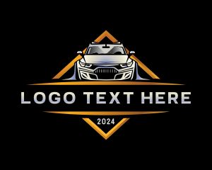 Sports Utility Vehicle - SUV Car Garage logo design