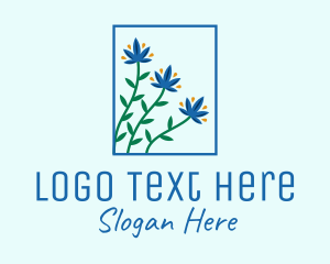 Stem - Blooming Garden Flowers logo design