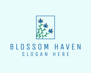 Flowering - Blooming Garden Flowers logo design