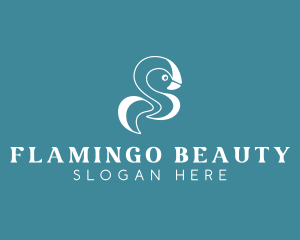 Flamingo Bird Aviary logo design