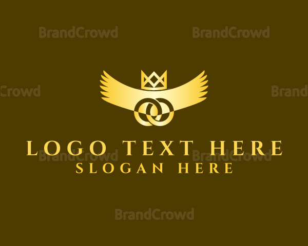 Golden Crown Wings Logo