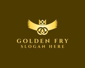 Golden Crown Wings logo design