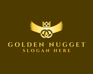 Golden Crown Wings logo design