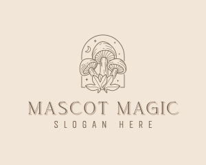 Mushroom Fungi Mycology logo design