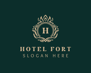 Royalty Shield Hotel logo design