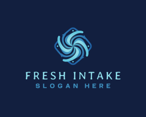 Intake - Fan Whirlpool Coolant logo design