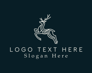 Deluxe - Luxe Deer Animal logo design