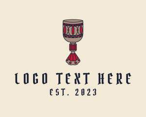 Artifact - Medieval Wine Goblet logo design