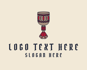 Medieval Wine Goblet  Logo