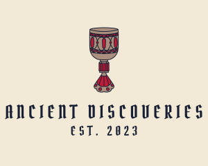 Medieval Wine Goblet  logo design