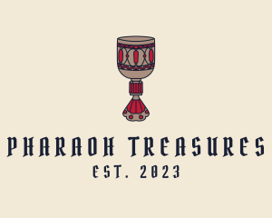 Medieval Wine Goblet  logo design