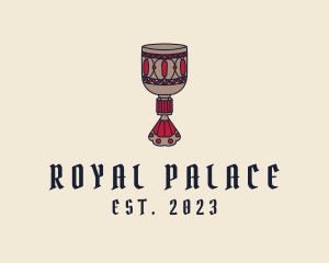 Medieval Wine Goblet  logo design