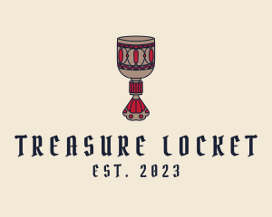 Medieval Wine Goblet  logo design