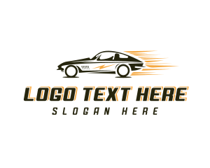 Fast - Lightning Sports Car logo design