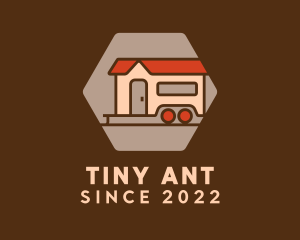 Camper Trailer House logo design