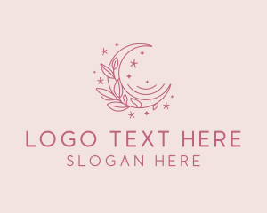 Bohemian - Moon Floral Art Studio logo design