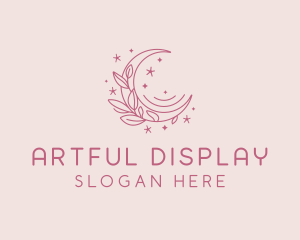 Moon Floral Art Studio logo design