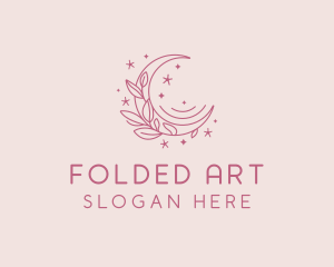 Moon Floral Art Studio logo design