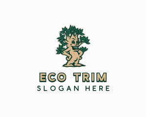 Eco Garden Tree logo design