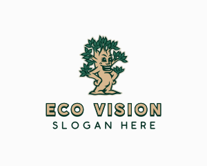 Eco Garden Tree logo design