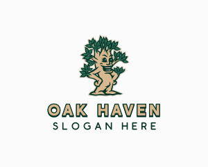 Eco Garden Tree logo design