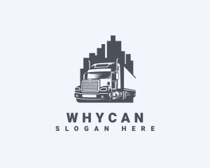 City Logistics Cargo Truck Logo