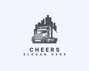 Truck - City Logistics Cargo Truck logo design