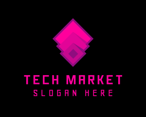 E Commerce - Technology Startup Application logo design