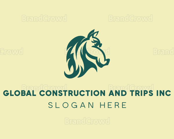 Equestrian Horse Head Logo