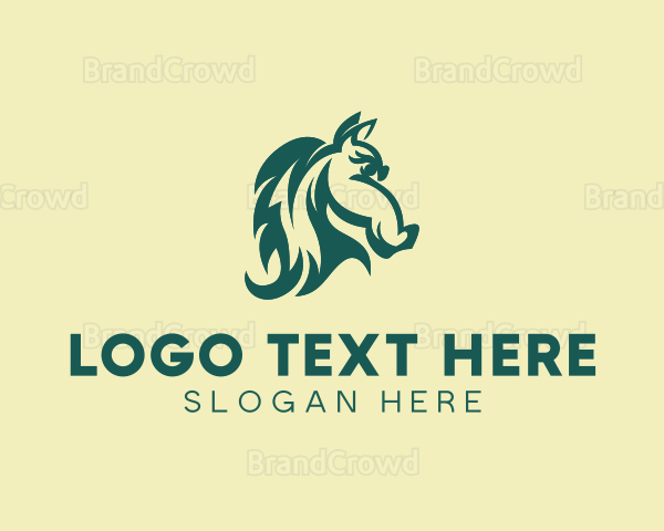 Equestrian Horse Head Logo