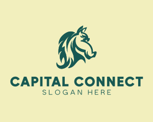 Equestrian Horse Head  logo design