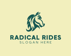 Equestrian Horse Head  logo design