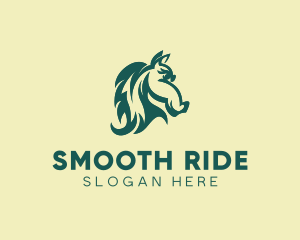 Equestrian Horse Head  logo design