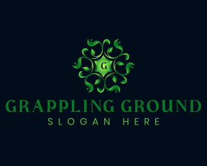 Ornamental Leaves Nature logo design