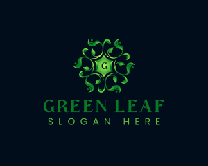 Ornamental Leaves Nature logo design