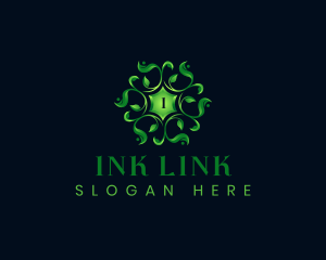 Ornamental Leaves Nature logo design