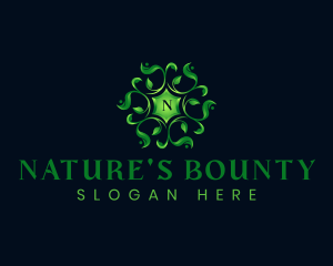 Ornamental Leaves Nature logo design