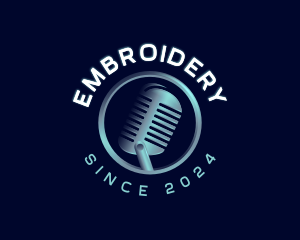 Podcast Audio Microphone Logo