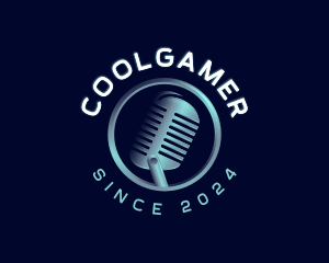 Sing - Podcast Audio Microphone logo design