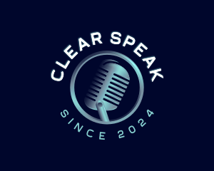 Speech - Podcast Audio Microphone logo design
