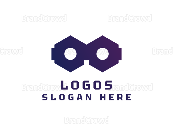 VR Technology Goggles Logo