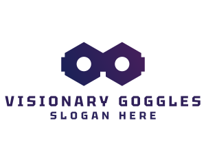 Goggles - VR Technology Goggles logo design