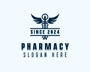 Medical Pharmacy Caduceus logo design