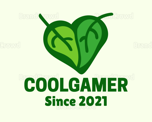 Green Leaf Heart Logo