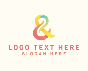 Ligature - Colorful Ampersand Company logo design