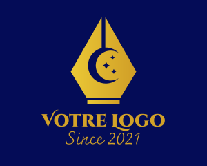 Writing - Islamic Moon Pen logo design