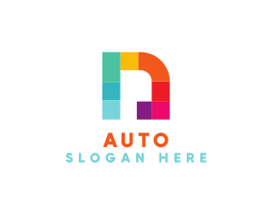 Advertising - Multicolor Letter N logo design