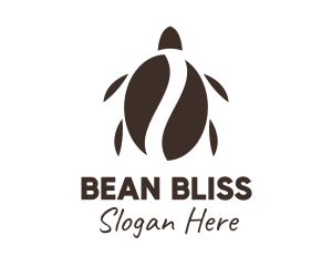 Coffee Bean Turtle logo design