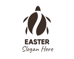 Brown - Coffee Bean Turtle logo design