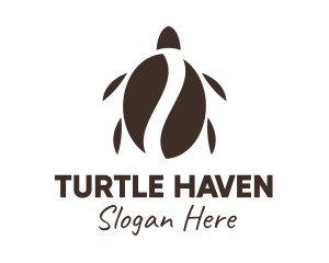 Coffee Bean Turtle logo design